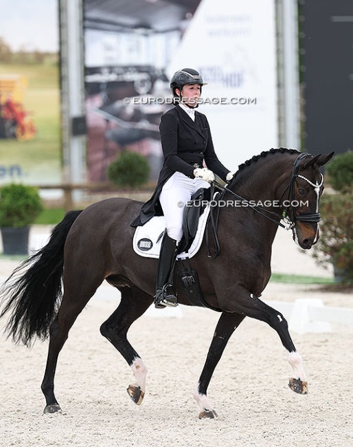 The Prague born Czech-Australian Young Rider Klara Denny on Scarlett at the 2026 CDIO Lier :: Photo © Astrid Appels