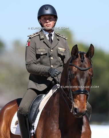 Ricardo Manzano Hernandez and Aguila Real SDN at the 2026 Global Dressage Festival in Wellington :: Photo © Astrid Appels