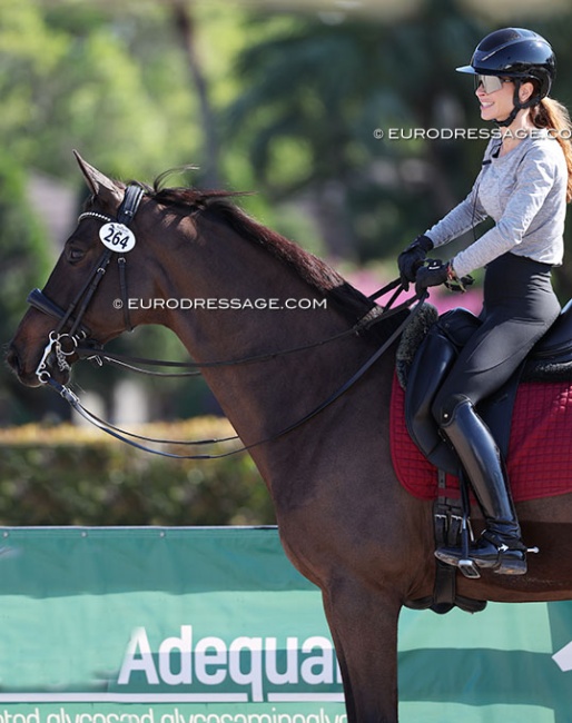 Patricia Ferrando and Fan Amour at the 2026 Global Dressage Festival :: Photo © Astrid Appels