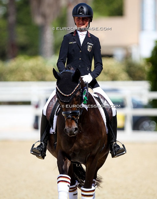 Lotta Plaas and Balsamico at the 2021 European Children Championships :: Photo © Astrid Appels