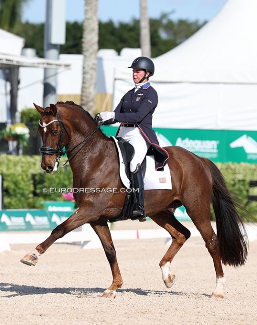 Anna Marek and Fayvel at the 2025 CDI Wellington :: Photo © Astrid Appels