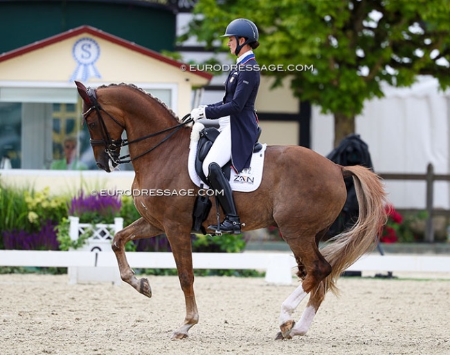 Adrienne Lyle and Helix won the 3* Grand Prix with 70.891% :: Photo © Astrid Appels