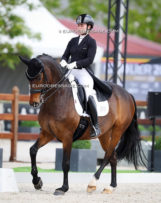 Carolina Cordoba Wolf on Isabella at the 2026 CDIO Lier :: Photo © Astrid Appels