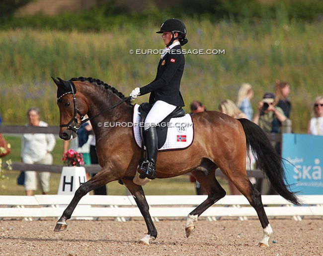 Kristiane Hillern and Untouchable II at the 2015 European Pony Championships :: Photo © Astrid Appels