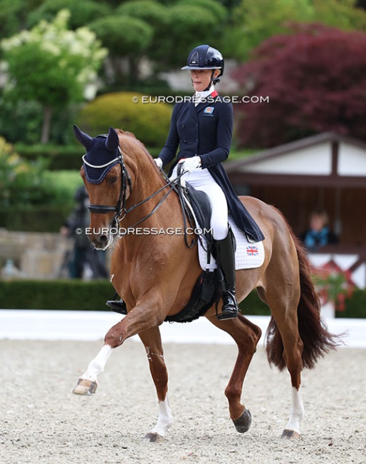 Mette Dahl and Fidelio van het Bloemenhof at the 2025 European Young Riders Championships :: Photo © Astrid Appels