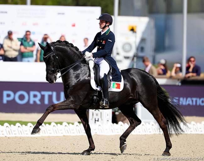Joao Moreira on Drosa Furst Kennedy at the 2026 CDIO Fontainebleau :: Photo © Astrid Appels