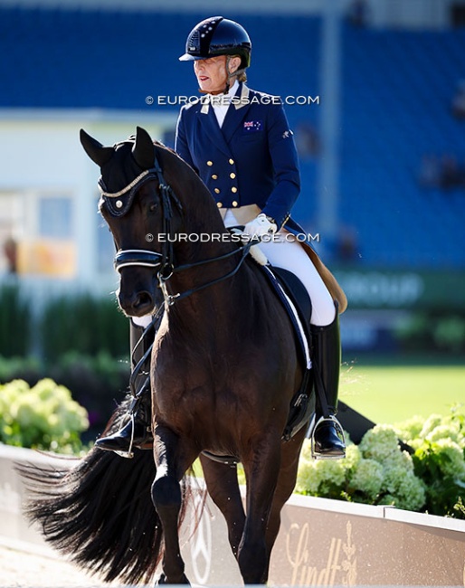 Mary Hanna on Ivanhoe at the 2026 World Championships in Aachen :: Photo © Astrid Appels