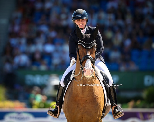 Diana Porsche on Imhotep at the 2026 World Championships :: Photo © Astrid Appels