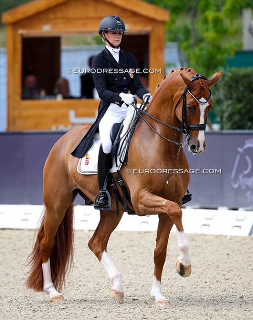 Berill Szoke Toth and Velasco at the 2025 European Championships in Crozet :: Photo © Astrid Appels