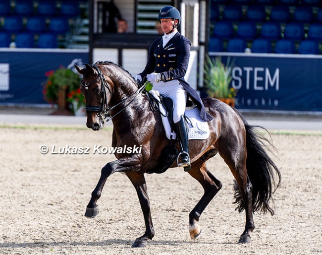 Patrik Kittel and Zum Gluck at the 2026  CDI-W Wierzbna Biały Las :: Photos © Lukasz Kowalski