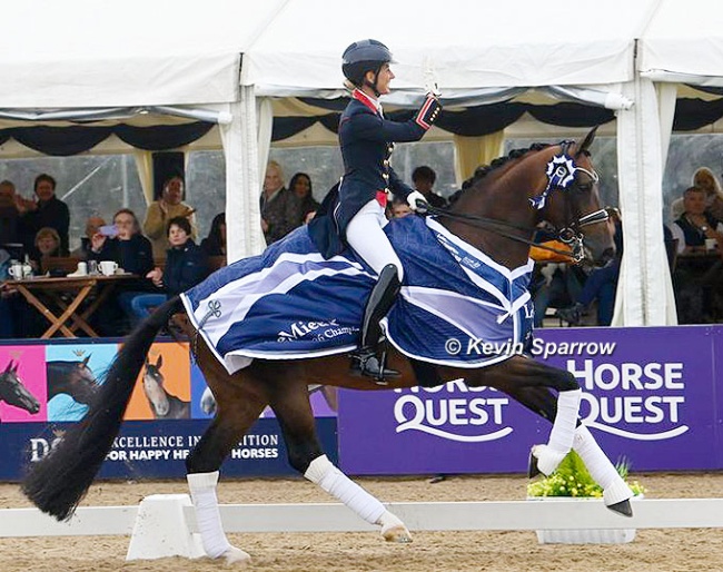Charlotte Dujardin and Brave Heart at the 2026 British Dressage Championships :: Photo © Kevin Sparrow