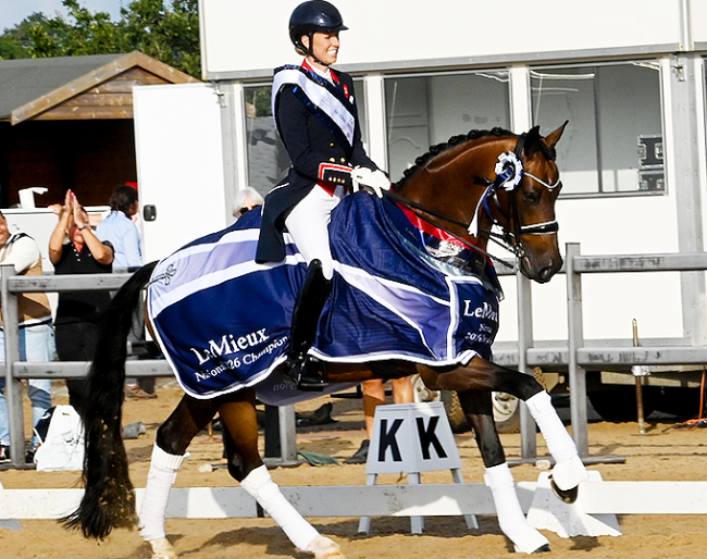 Charlotte Dujardin is the 2026 British Grand Prix Champion :: Photo © Kevin Sparrow