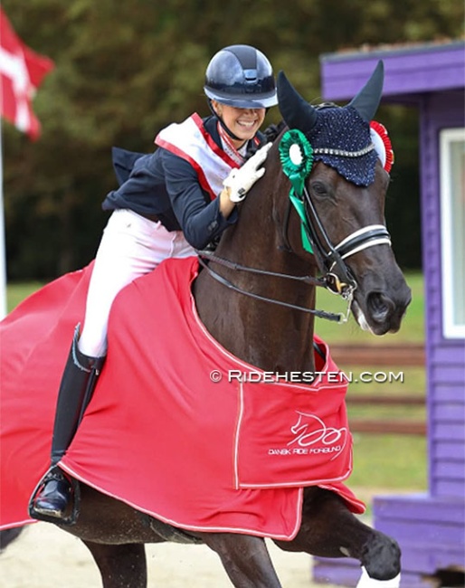 Ida Bøllingtoft Asmussen and Gozzip win the junior division at the 2026 Danish Junior/Young Riders Championships :: Photo © Ridehesten