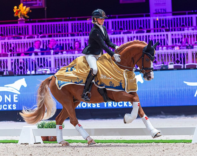Agnes Ørnskov Beier and Der Kleine Champion at the 2026 CDI Leeuwarden :: Photo © Digishots