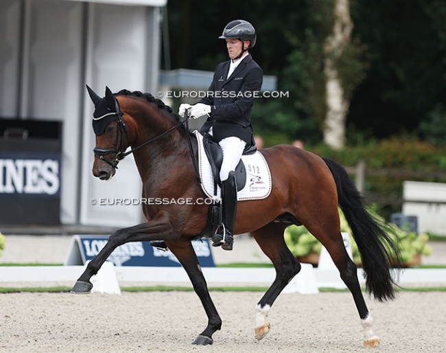 Thomas Sigtenbjerggaard and Be Sure at the 2023 World Young Horse Championships :: Photo © Astrid Appels