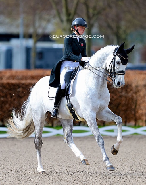 Sophie Obel Jorgensen and Highfive Fuglsang at the 2024 Aachen Festival 4 Dressage :: Photo © Astrid Appels
