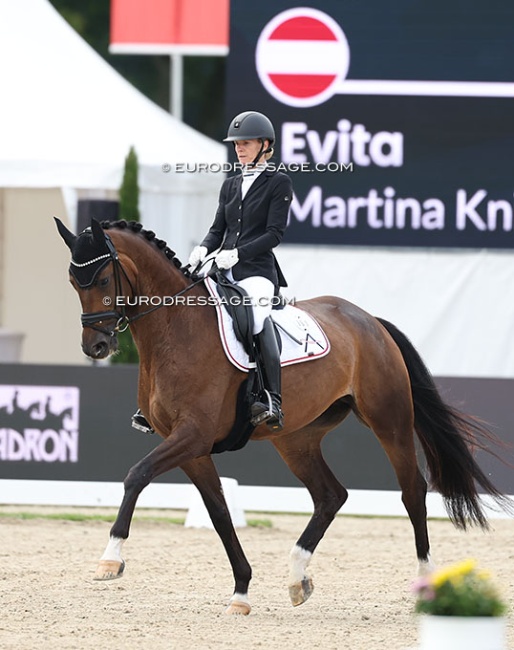Archive photo : Martina Suppan-Knill and Evita at the 2025 World Young Horse Championships :: Photo © Astrid Appels