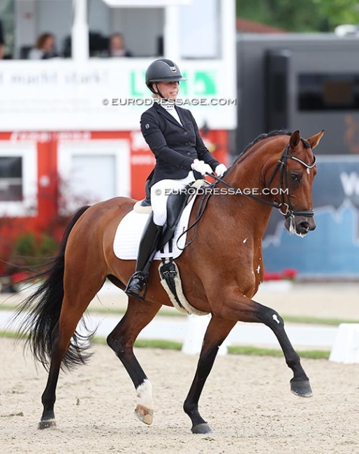 Denisa Valentova and Emory at the 2025 World Young Horse Championships :: Photo © Astrid Appels
