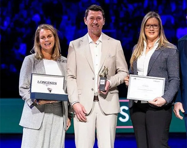 Stephan Kurz at the award ceremony when he won the WBFSH Breeder of the Year award last year :: Photo © WBFSH