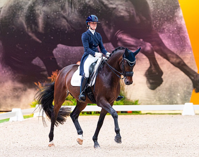 Eline Anker and Hermes at the 2026 CDI Leeuwarden :: Photo © Digishots