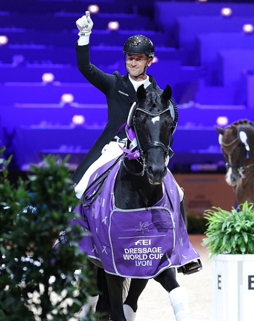 Justin Verboomen and Zonik Plus win the Grand Prix at the 2026 CDI-W Lyon :: Photo © PSV