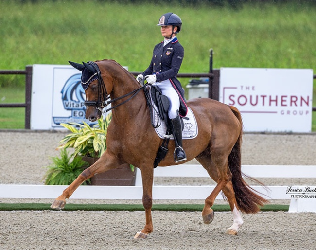 Devon Kane (USA) and Vamos claimed victory in the FEI World Cup™ Grand Prix Kur at Dressage at TerraNova  :: Photo © Jessica Buehler