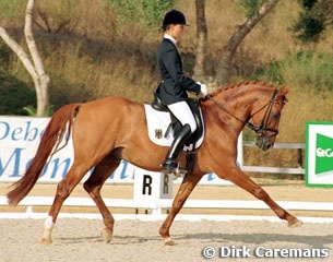 Christina Thomas and Diddi Keeps Cool at the 2001 European Pony Championships :: Photo © Dirk Caremans