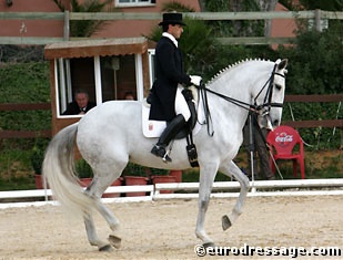 Miguel Ralao Duarte and Oxalis de Meia Lua at the 2005 Sunshine Tour CDI in Vejer de la Frontera :: Photo © Astrid Appels