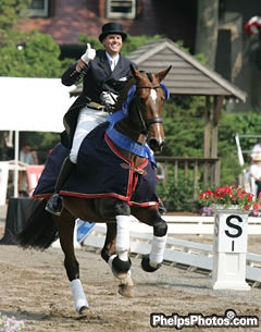 Chris Hickey and Regent at the 2007 U.S. Dressage Championships