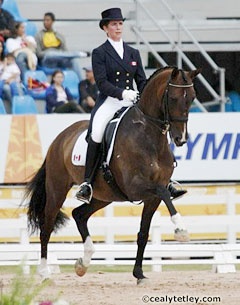 Andrea Bresee and Raffles at the 2007 Pan American Games