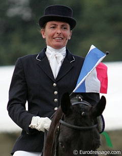 Sylvie Corellou at the 2008 World Young Horse Championships :: Photo © Astrid Appels