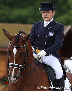 Angela Sklavounos and Quanderas at the 2012 European Junior/Young Riders Championships :: Photo © Astrid Appels