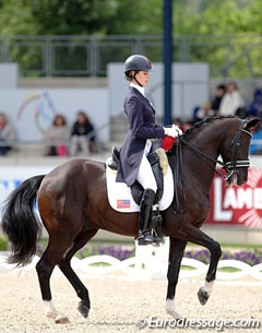 Caroline Roffman and Sagacious at the 2013 CDIO-U25 Aachen :: Photo © Astrid Appels