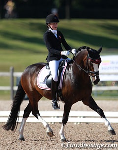 Sara van Deurs Petersen and Farbenfroh at the 2015 European Pony Championships :: Photo © Astrid Appels