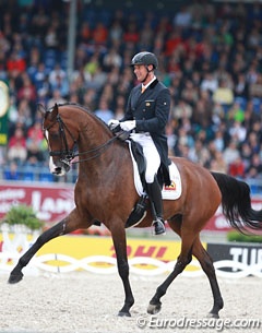 Patrick van der Meer and Uzzo at the 2015 European Championships :: Photo © Astrid Appels