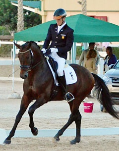 Juan Manuel Acosta on Columbus TR at the 2016 Spanish Young Horse Championships