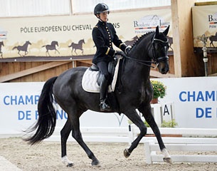 Pauline Vanlandeghem and Sertorius de Rima Z at the 2017 French 7-YO Championship :: Photo © Les Garennes